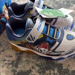 Paw Patrol Blue and Yellow Sneakers Velcro Closure